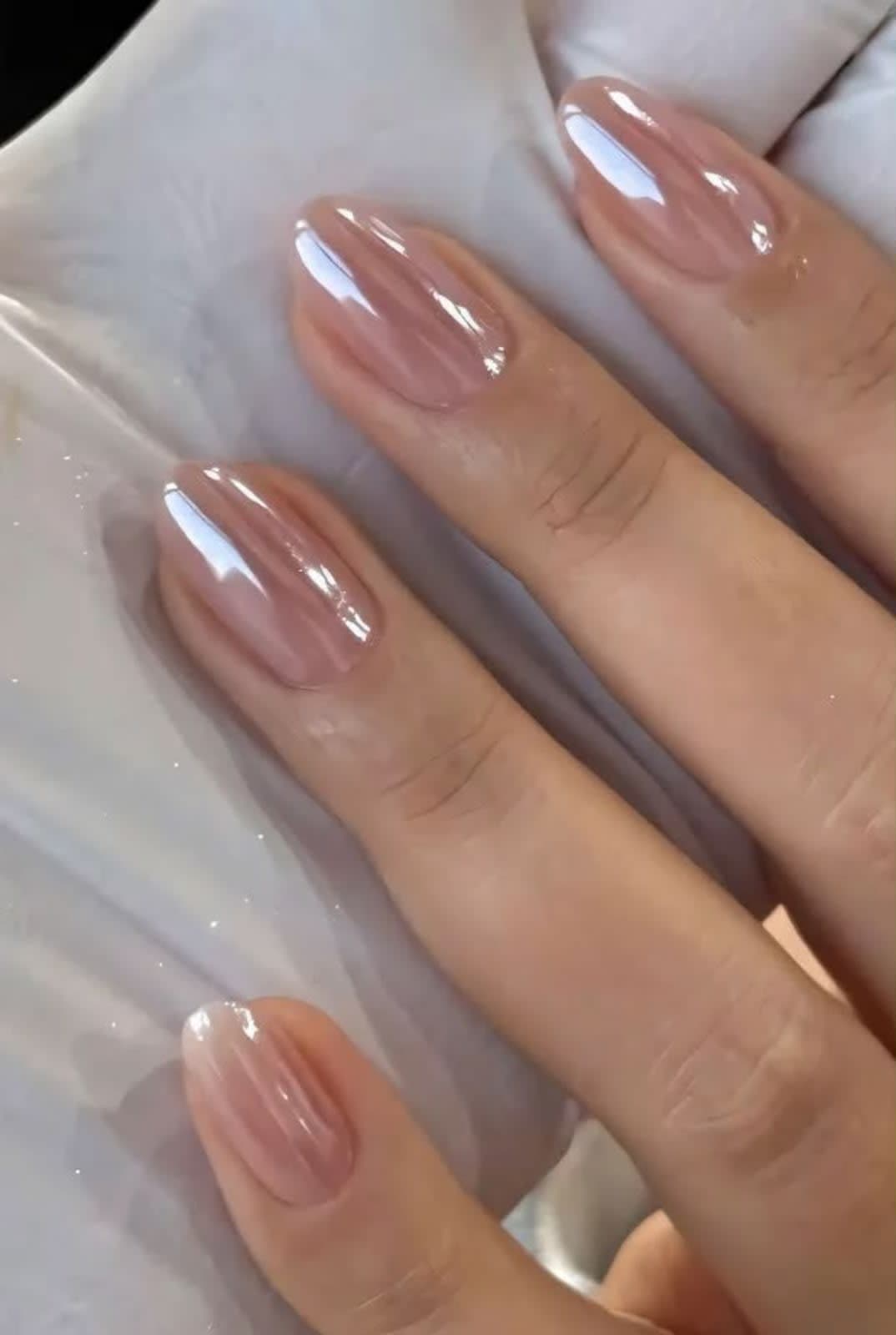 Rose Velvet Shimmer Press-On Nails