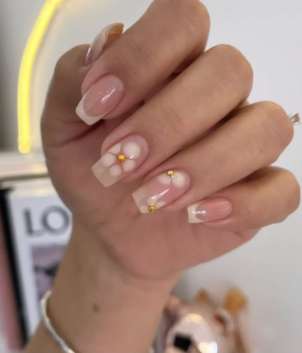 Lavender French Tip Press-On Nails