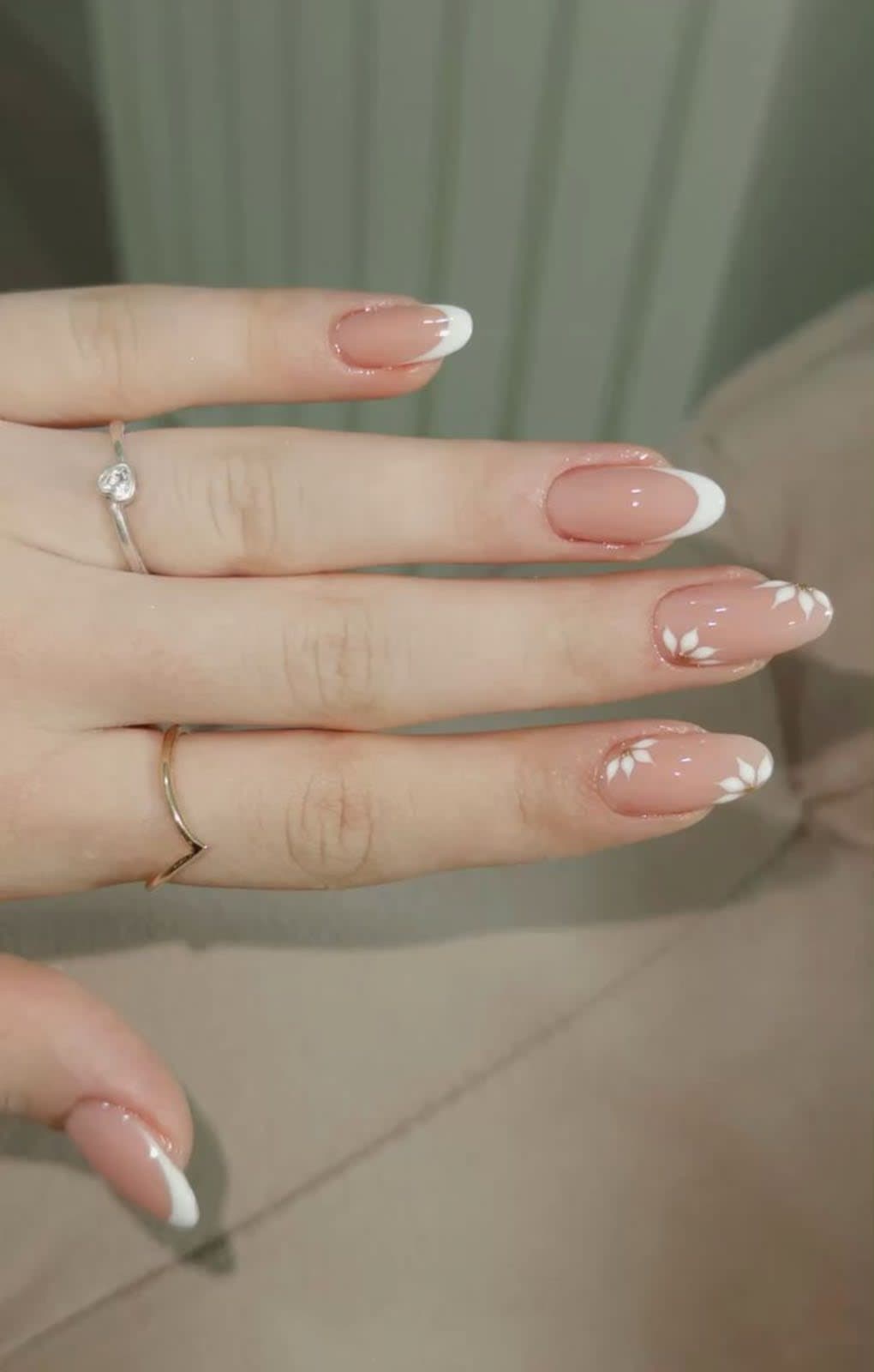 Baby Blue French Tip Press-On Nails