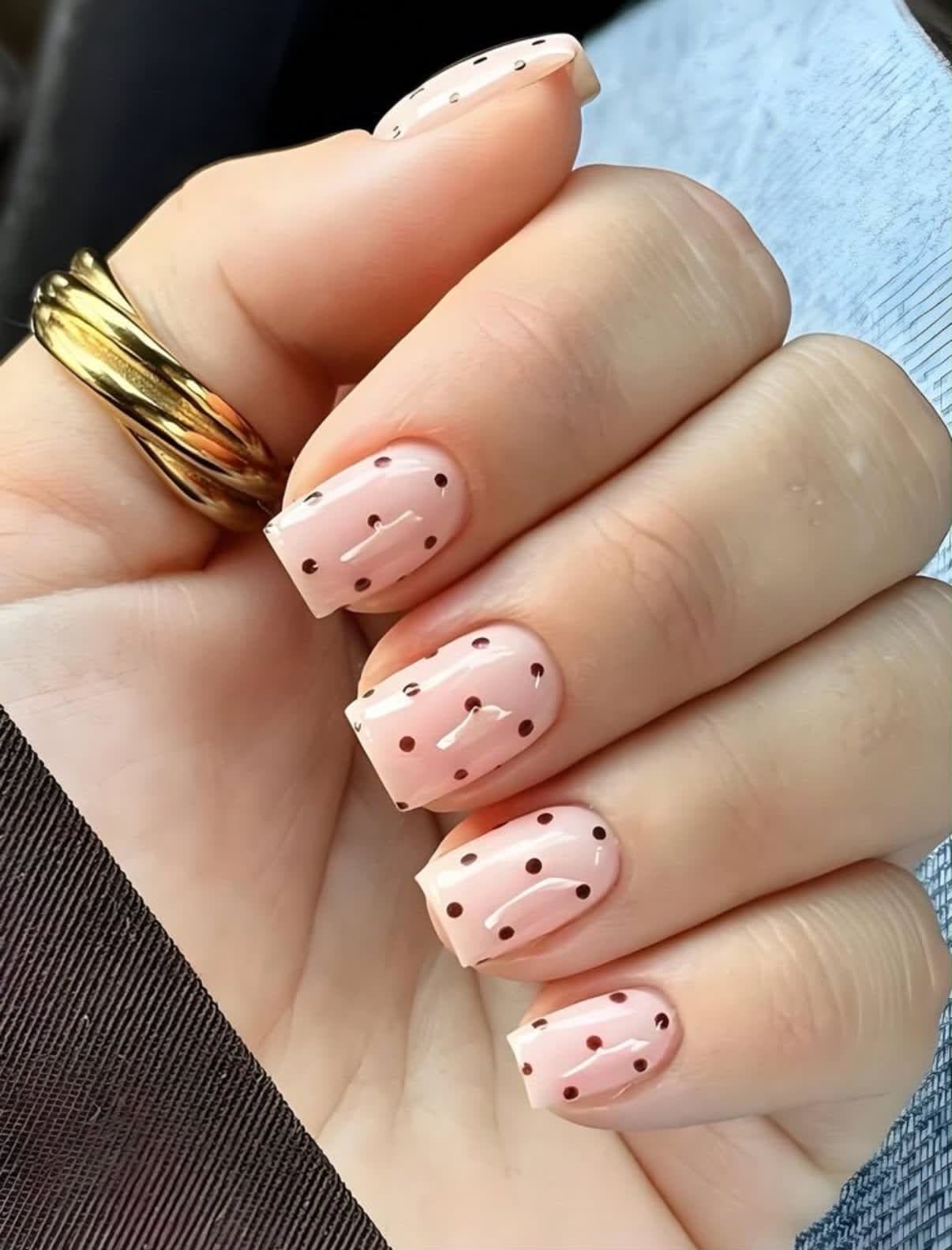 Ocean Wave Marble Press-On Nails