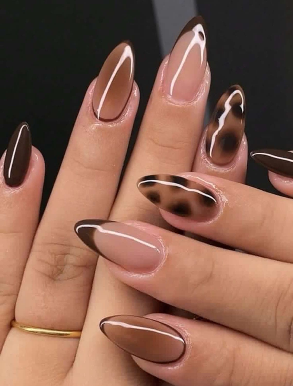 Chocolate Truffle French Press-On Nails