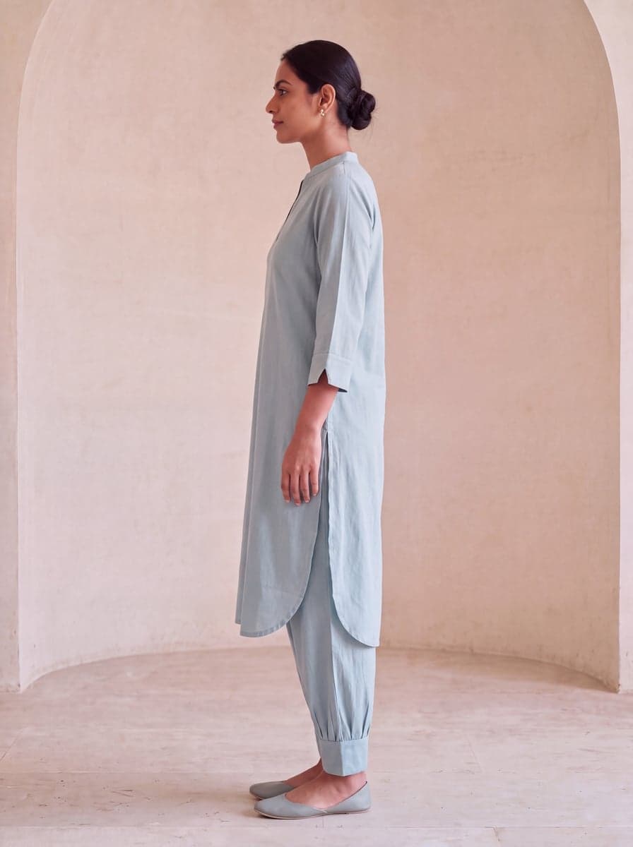 Aira Pathani Co-ord Set - Sage - side
