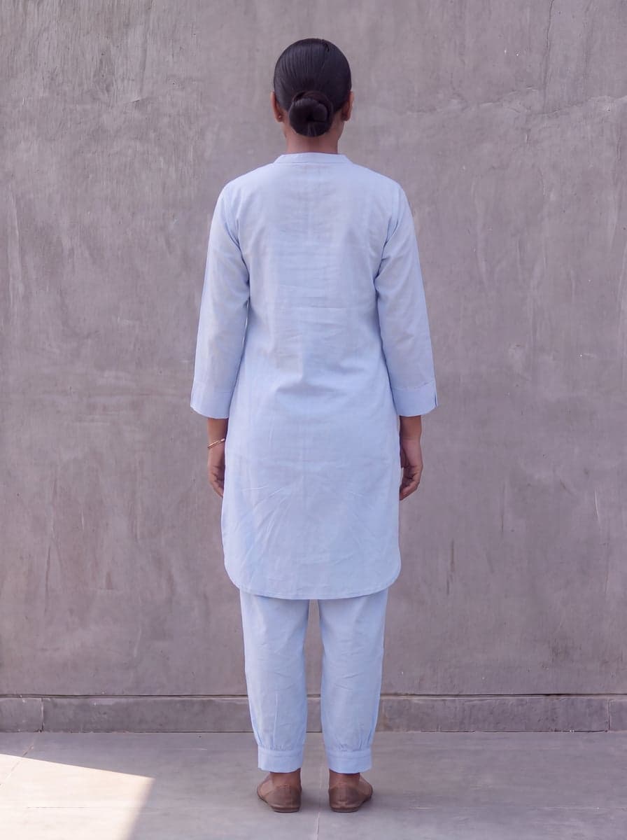 Aira Pathani Co-ord Set - Powder Blue - back