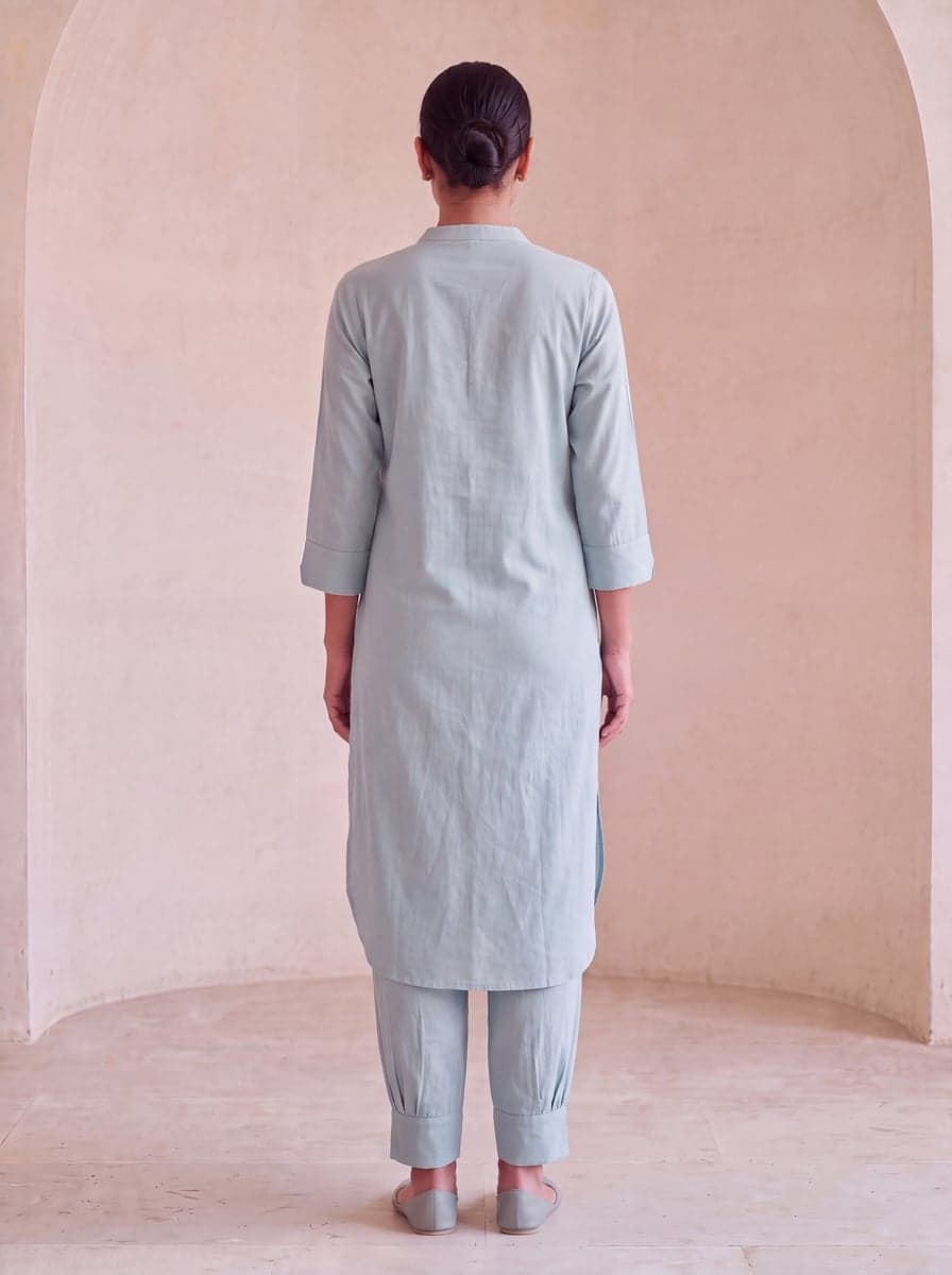 Aira Pathani Co-ord Set - Sage - back